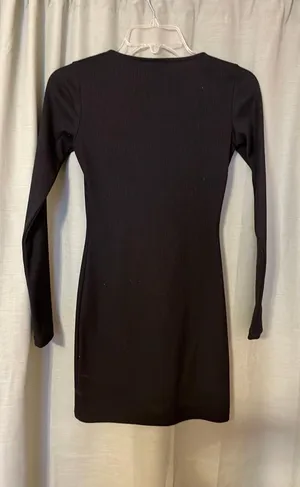 Long Sleeve Black Dress thumbnail 2