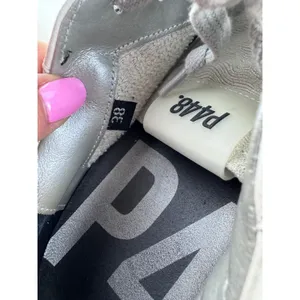 P448 John Womens White‎ Leather Suede Low Top Sneakers Size 38 7.5 8 thumbnail 7