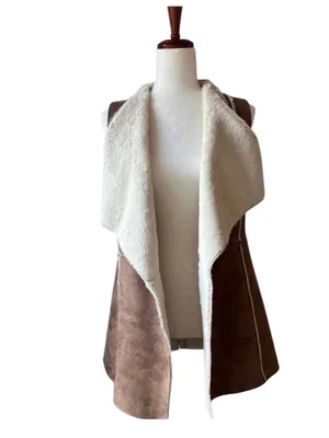 Knox Rose Y2K inspired Faux Fur Vest thumbnail 2