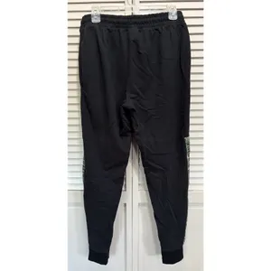 Army Military Jogger Sweatpants Blk/Camo Elastic Tie Waist‎ Sz M Pockets Logo thumbnail 5