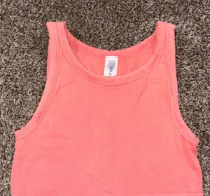 Nikibiki Coral Ribbed Crop Tank Top Womens One Size thumbnail 1