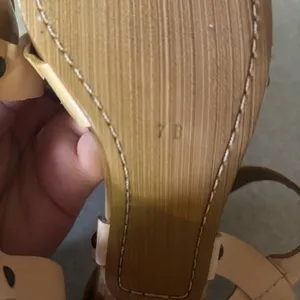 Anthropologie Schuler & Sons Philadelphia Neutral Preppy Coastal Boho Kitten Heel Wood Clogs 7 thumbnail 8