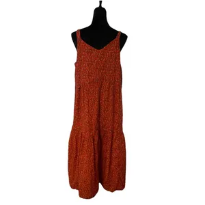 Joie‎ Women’s Maxi Dress XL Tiered Tea Rose thumbnail 8