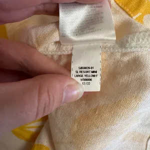 Old Navy Yellow Floral Linen Blend Mini Dress‎ L Adjustable Straps Sundress thumbnail 10