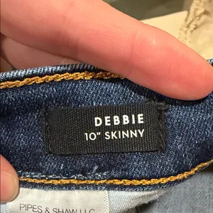 Women’s Veronica Beard Debbie 10” Skinny Jeans Wash Bright Blue thumbnail 6
