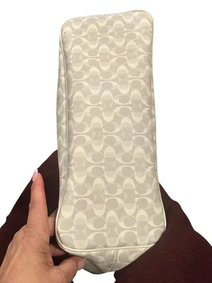 Coach Park Cream C Monogram Signature Canvas City Shopper Tote Bag thumbnail 3