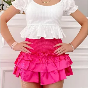 Sassy shortcake Runway ruffles skirt in Hot pink thumbnail 1