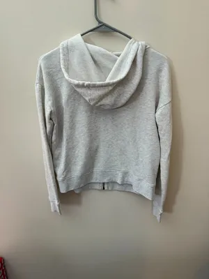American Eagle Outfitters Gray Zip Up Sweatshirt thumbnail 3