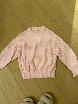 Wilfred Blush Pink Ribbed Crewneck Sweater thumbnail 2