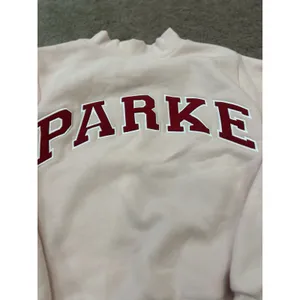 PARKE Womens Valentine's Varsity Mockneck Peony & Crimson size Small/Medium New thumbnail 5
