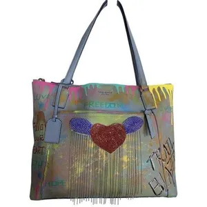 kate spade w handbag customized by me w graffi mul thumbnail 1