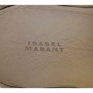 ISABEL MARANT Women’s Balskee High-Top Leather Wedge Sneakers Beige Suede EU 38 thumbnail 12