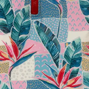 Tropical Print Medium Long Sleeve One-Piece Swimsuit thumbnail 4