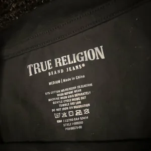 True Religion Black Pink Buddha Graphic Tee Size M thumbnail 3