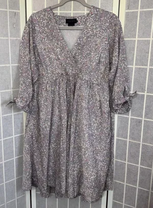 HATCH Long Sleeve Knee Length Whimsy Floral Cottagecore Maternity Dress Sz‎ 2 thumbnail 1