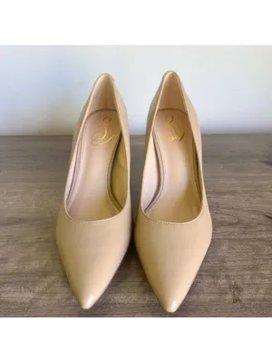 Sam Edelman NEW Women's Jordyn Nude Leather Pump Size 8.5 #B1408 thumbnail 4