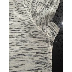 Lululemon Womens Space Dye Short‎ Sleeve Athletic T-Shirt White Grey Crew Neck thumbnail 5