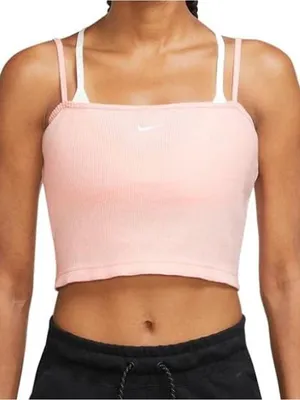 Nike Ribbed Crop Tank Top thumbnail 1