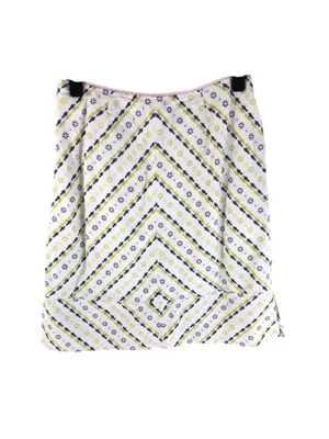 Fossil Skirt A Line Novelty Print Floral Figures A Line Purple Yellow Ivory 2 thumbnail 2