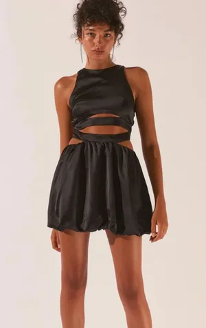 NWT PEPPERMAYO- Home With You Mini Dress - Raven size 16 thumbnail 1