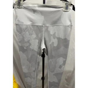 Alo Women's‎ Full Length Hi-Waisted White Camo Vapor Leggings Small thumbnail 3