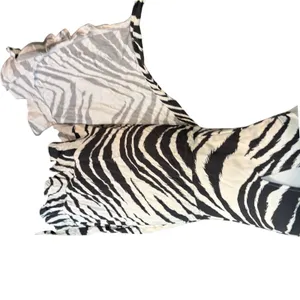 Sun Becomes‎ Her Bustier Wrap Dress in Zebra Sz M White Black thumbnail 4