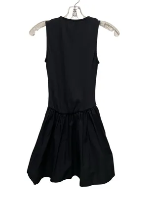 ASOS Design Ribbed Sleeveless Bubble Hem Mini Dress Black Women’s Size Small thumbnail 10