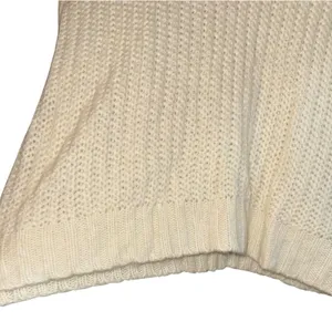 American Eagle Soft Chunky Knit Cream Sweater Womens Small Cozy Preppy Fall Warm thumbnail 3