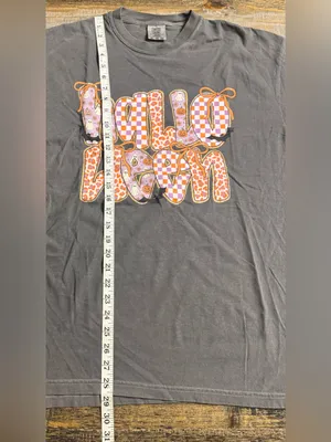 Comfort Colors Pepper Halloween Graphic Tee with Orange & Purple Accents thumbnail 6