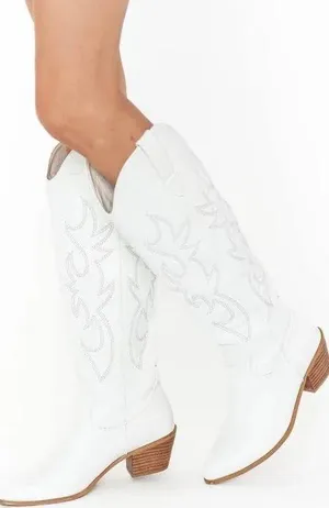 White Cowgirl Boots thumbnail 1
