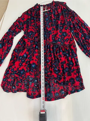 Free People Love Letter Tunic Top Mini Dress Red retail $128.00 thumbnail 9