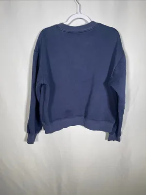 House Of Sunny Womens Navy Blue Crewneck Sweatshirt Large thumbnail 4
