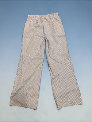 Edikted Blue & White Pinstripe Wide Leg Drawstring Pants 100% cotton thumbnail 4