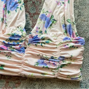 •Zara floral halter neck ruched top NWOT• Size XL thumbnail 5