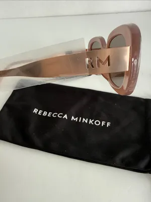 Rebecca Minkoff Women's Oversized Sunglasses in Dusty Rose with Brown Lenses thumbnail 5