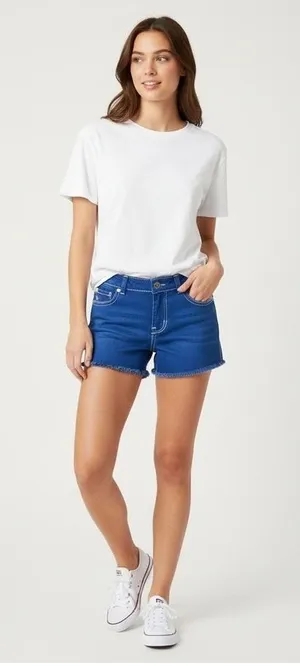 Miss Me Royal Blue Shorts Size 29 thumbnail 1