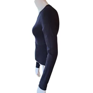 Babaton Sculpt Knit Empire Longsleeve Black Top (S) thumbnail 5
