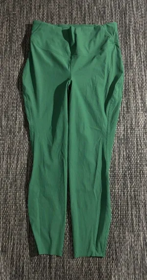Lululemon Base Pace High Rise Ribbed Tight Nulux 25" Everglade Green Size 10 thumbnail 1