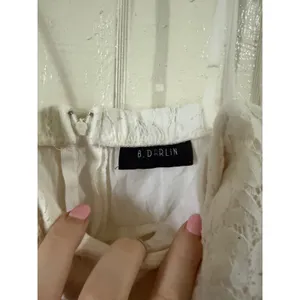 B. Darlin White Lace Tiered Ruffle Mini Dress Sweetheart Neckline Small thumbnail 4
