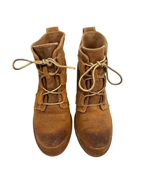 Sorel Toronto Lace-Up Wedge Ankle Boots Waterproof Camel Brown Size 6 thumbnail 3