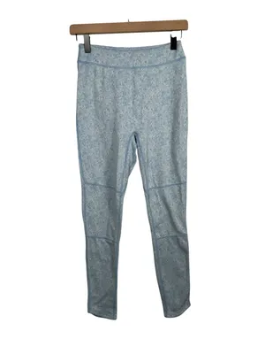 Gymshark Fleur Texture Leggings Blue Medium High Rise‎ Floral Texture Workout thumbnail 3