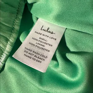 Lulu’s cocktail Elegant Green Dress spring spaghetti strap 
NWT Medium thumbnail 7