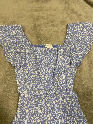 Sienna Sky Pastel Blue Ditsy Floral Mini Summer Dress thumbnail 3
