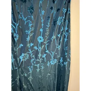 Hutch Floral Velvet Burnout‎ Jumpsuit In Dark Green Size Large Sleeveless thumbnail 6