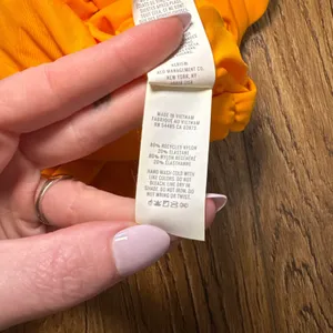 Aerie Shine Plunge Ruched One Piece Cheekiest Womens Large Orange Swimsuit beach thumbnail 8