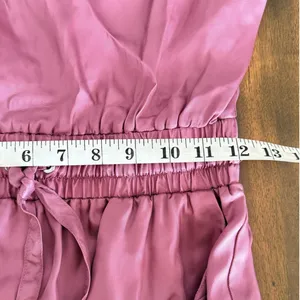 Cinq‎ a Sept Finnley Pink Satin Sleeveless Jogger Jumpsuit Small Tous Les Jours thumbnail 11