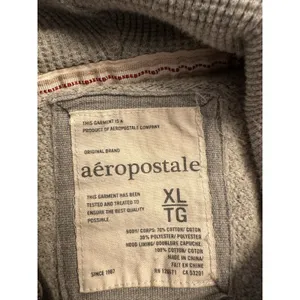 VTG Aeropostale Hoodie Women’s XL Gray AERO New York Full Zip Logo Fleece Y2K thumbnail 5