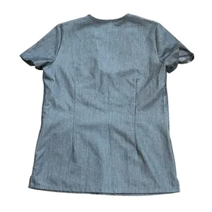 Women's FIGS Casma Grey‎ Scrub Top XS FW1100 Medical Healthcare Nurse Uniform thumbnail 3