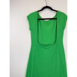 FP Beach Womens Dress Green Rosalia Low Back Mini Short Sleeve A Line Medium thumbnail 10