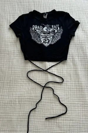 Windsor Motorcycle Graphic Cropped Tee thumbnail 1